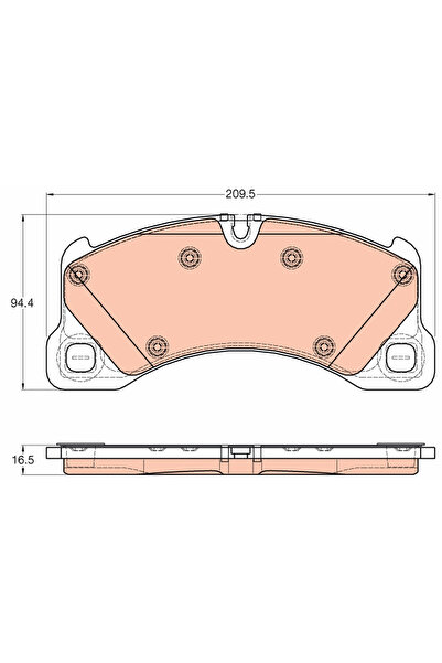 TRW Set Placute Frana Frana Disc Porsche Cayenne/Panamera Vw Touareg
