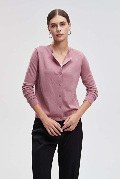 Livia Solid Long Sleeve Blouse with Front Buttons
