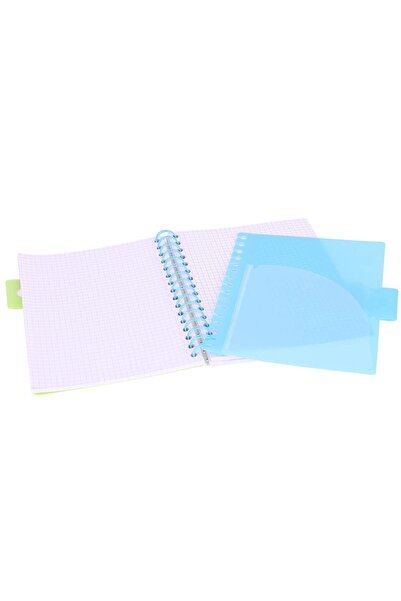 Strigo Project Book NEON A5 spiral notebook with dividers, mathematics, 200 pg, cardboard covers PADS017