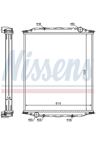Nissens Radiator Racire Motor Man M 2000 M