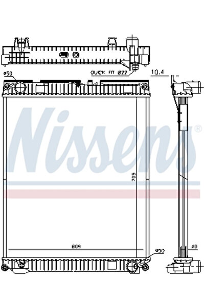 Nissens Radiator Racire Motor Man Tgl 1/Tgm 1