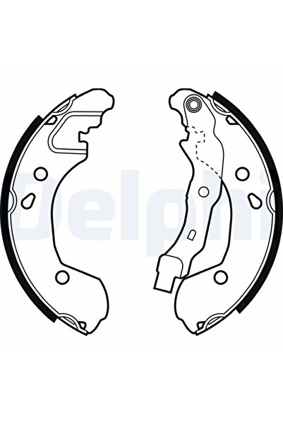 DELPHİ Brake shoe set NISSAN NOTE 2006-2013 LS1965