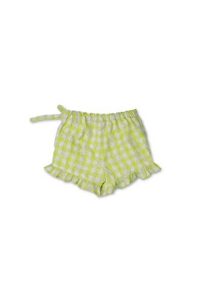 Gingersnaps Girls Green Checkered Skirt