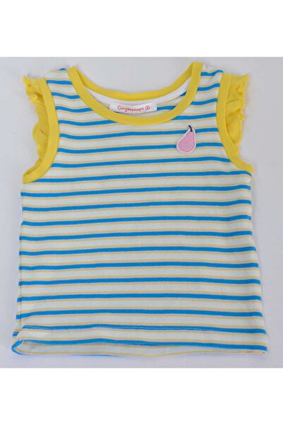 Gingersnaps Girls Striped Ruffle Top