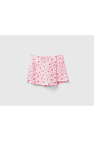 United Colors of Benetton Girls Embroidered Short Skirt
