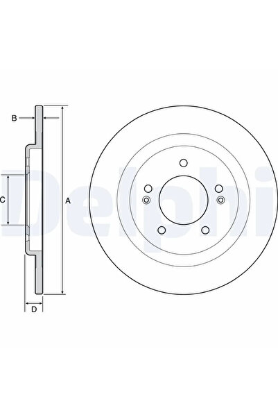 DELPHİ Brake disc HYUNDAI i40 I Kombi Van 2015-2019 BG4563C