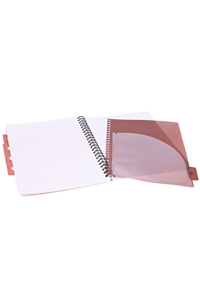 Strigo Spiral notebook and dividers Project Book FLORAL A4, mathematics, 200 pg, cardboard covers PADS044