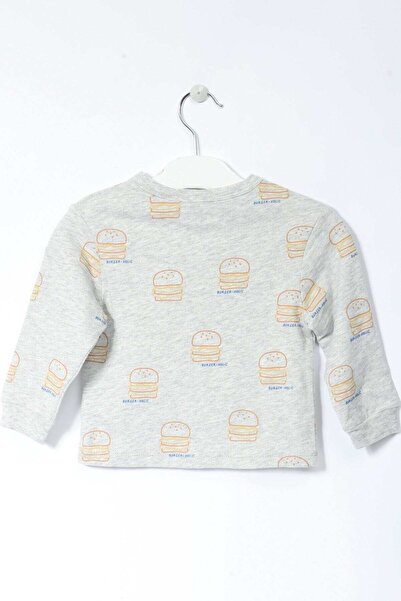 Gingersnaps Baby Burger Print Sweater
