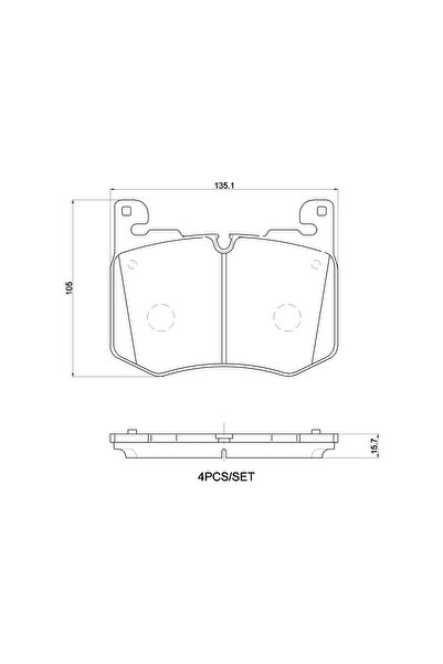 Brembo Set Placute Frana Frana Disc Jaguar F-Pace Land Rover Range Rover Velar