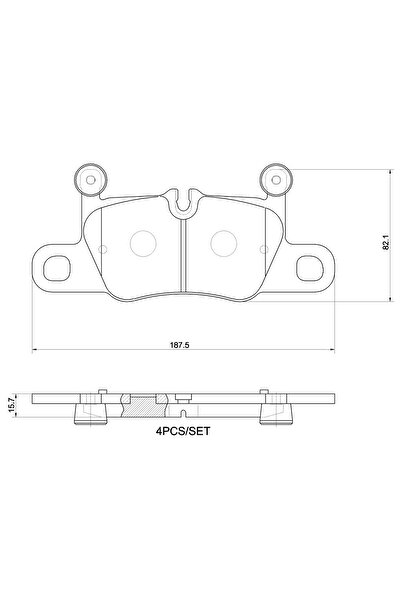 Brembo Set Placute Frana Frana Disc Porsche Cayenne