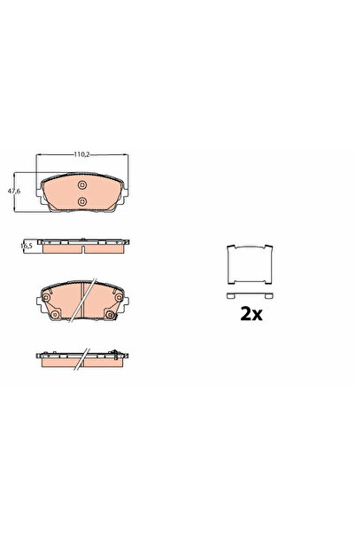 TRW Set Placute Frana Frana Disc Kia Picanto 2