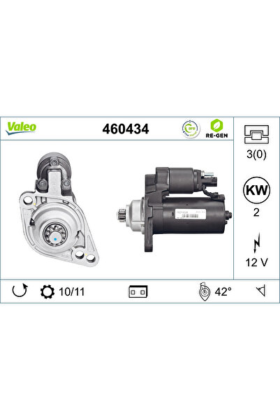 VALEO Electric motor VW TOURAN 2010-2015 460434