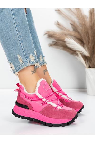 Pantoful Γυναικεία Casual Παπούτσια από Γνήσιο Δέρμα 58W26 Ροζ