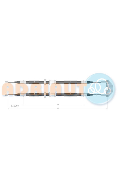 Adriauto Cablu Frana De Parcare Spate Opel Zafira A Microbus