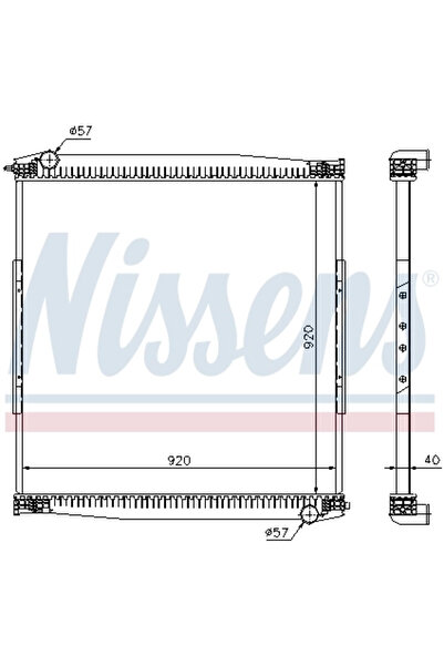 Nissens Radiator Racire Motor Man Lion´S Coach/Lion´S Star Neoplan Cityliner/...