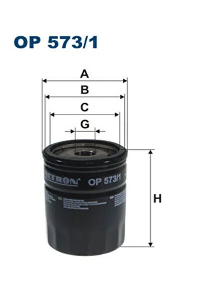 Filtron Filtru ulei SMART FORFOUR 2004-2006 OP 573 1