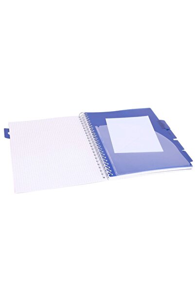 Strigo Project Book SKY A4 spiral notebook with dividers, mathematics, 200 pg, cardboard covers PADS005