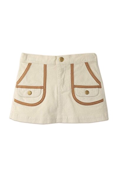 Gingersnaps Girls Ribbed Side-Pocket Skirt