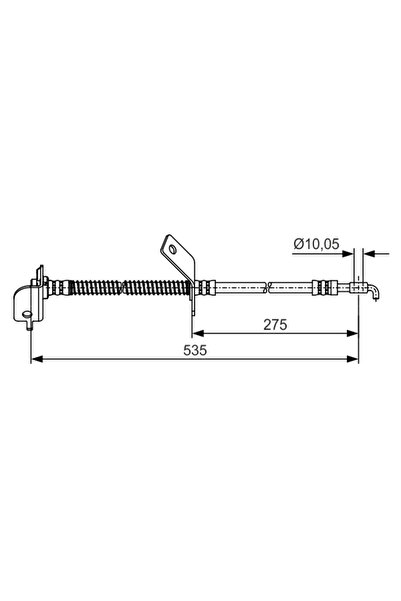 Bosch Спирачен маркуч Hyundai I30 Kia Cee'D