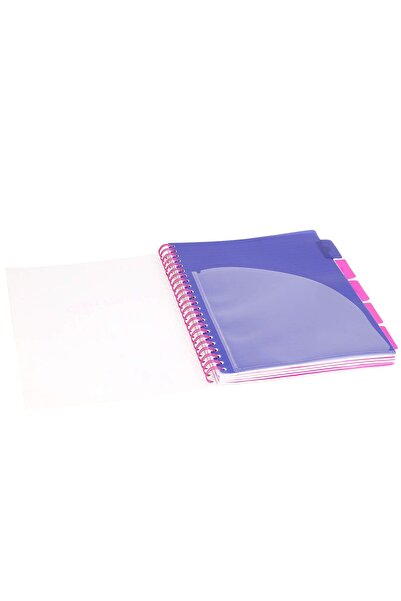 Strigo Project Book NEON A4 spiral notebook with dividers, dictation, 200 pg, cardboard covers PADS082