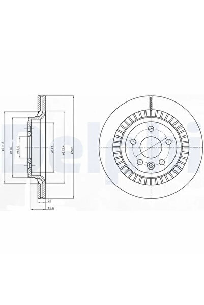 DELPHİ Disc from VOLVO XC60 I VAN (156) 2013-2017