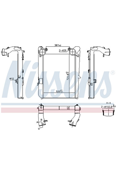 Nissens Intercooler Compresor Daf Cf 75/Cf 85