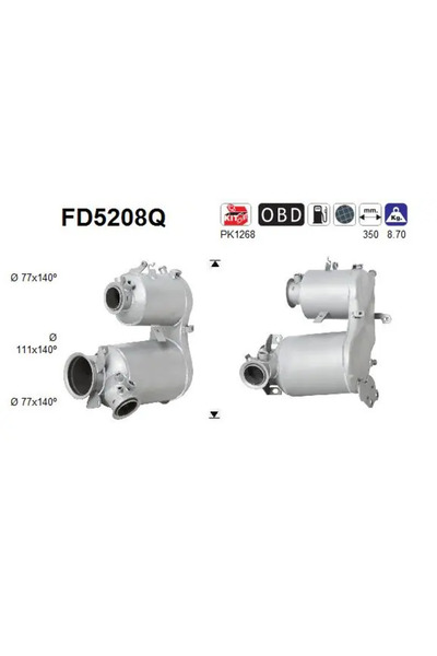 As Filtru Funingine/Particule Sist.De Esapament Audi A3 Seat Leon