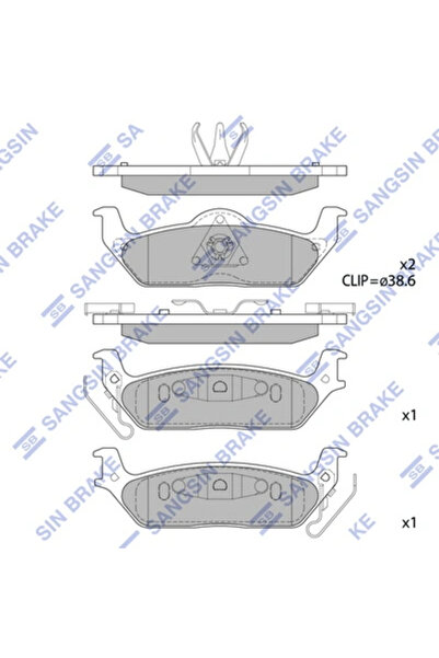Hİ-Q Set Placute Frana Frana Disc Ford Usa F-150