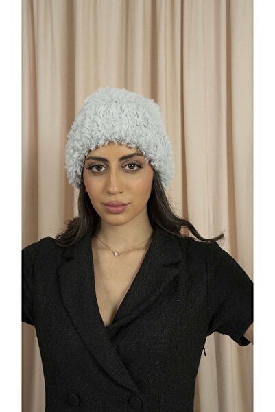 mica قبعة نسائية من الفرو الصلب