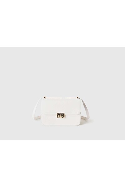 United Colors of Benetton حقيبة نسائية مستطيلة بحزام طويل