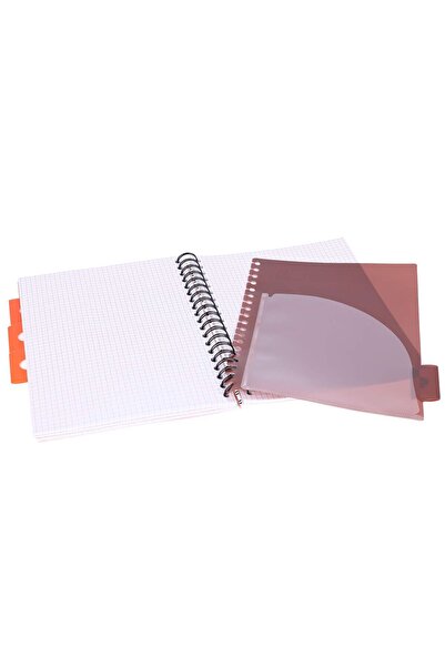 Strigo Spiral notebook and dividers Project Book FLORAL B5, mathematics, 200 pg, cardboard covers PADS046