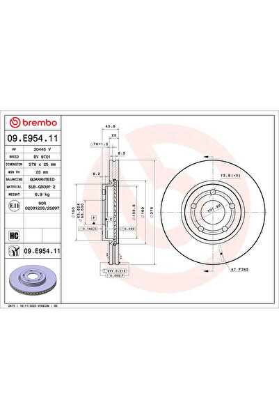 Brembo Спирачен диск за Ford Puma