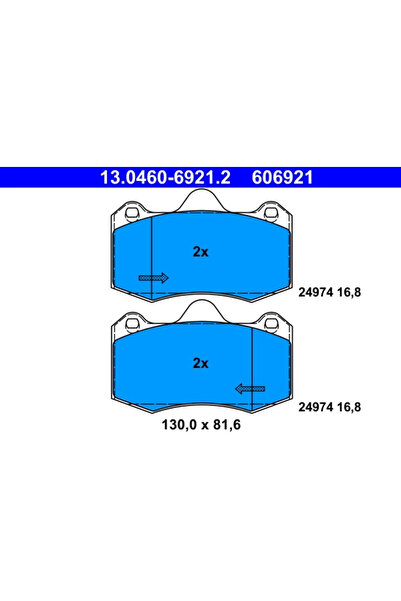 Ate Set Placute Frana Frana Disc Seat Ibiza 4 Sc 2009-2015