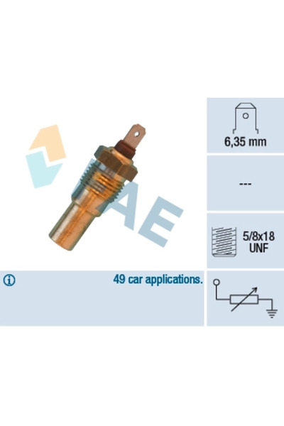 FAE Coolant temperature sensor NISSAN STANZA Hatchback (T11) 1981-1985