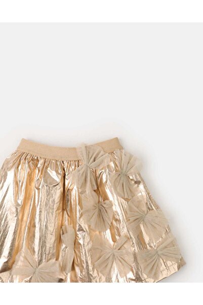 Gingersnaps Girls Shiny Bow-Embellished Skirt