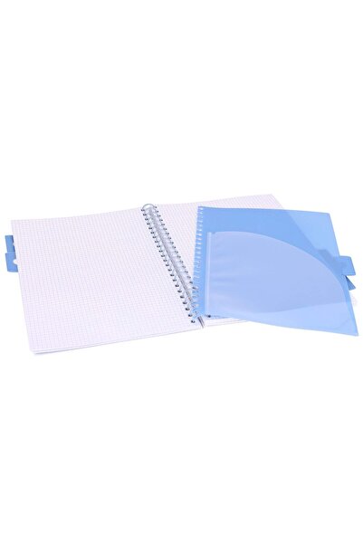 Strigo Spiral notebook and dividers Project Book PASTEL A4, mathematics, 200 pg, cardboard covers PADS033