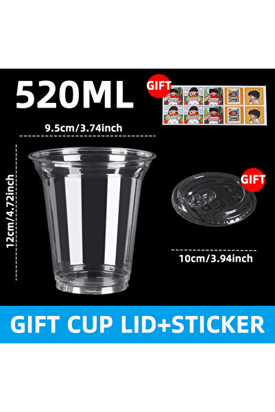 Choice 10pcs 520ml 16oz Disposable Transparent Plastic Cup Is Leak Proof Shatterproof Fit For Milk Tea Coff