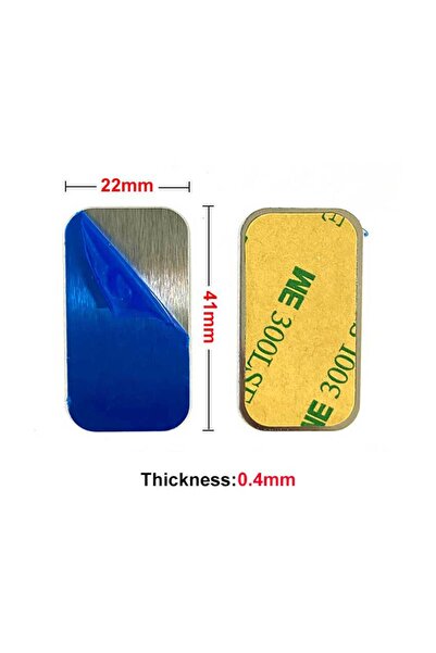 JCD 22 × 41 مم 0.4 مم 10 قطع لوحة معدنية ملصق قرص صفائح حديد لمغناطيس حامل ال...
