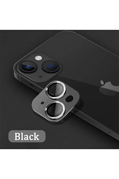 Choice For 13 or 13Mini black Metal Camera Lens Glass Protector For IPhone 14 16 15 Pro Max 14 Plus 14 13 1
