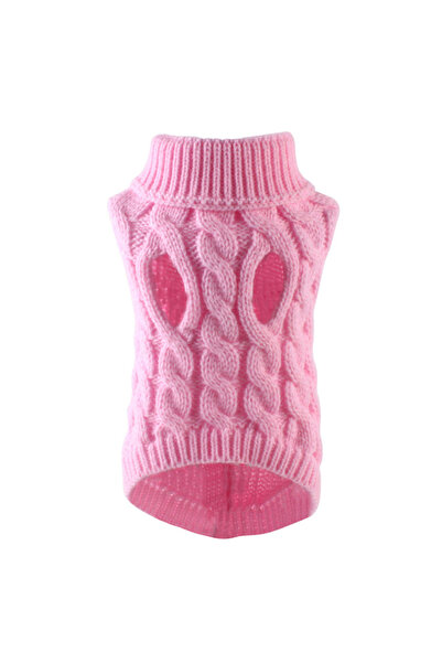 Choice L Pink New Pet Small Pet Dog Clothes Sweater Fashion Autumn Winter Sol...