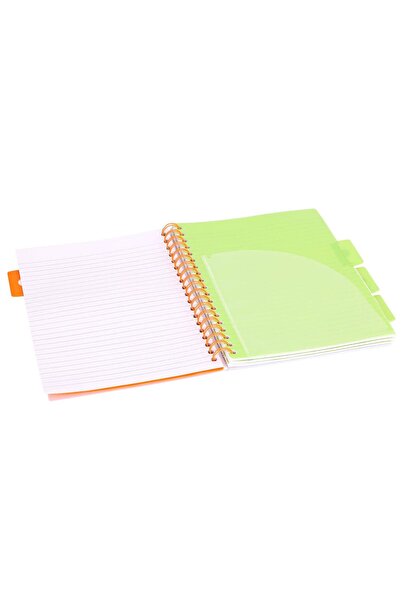 Strigo Spiral notebook and dividers Project Book NEON B5, dictando, 200 pg, cardboard covers PADS084