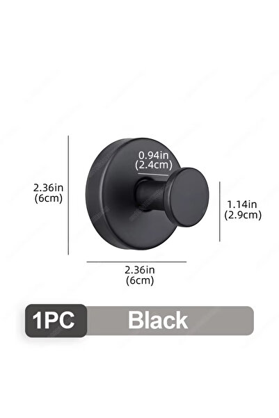 Choice قطعة واحدة من خطافات الشفط الجديدة السوداء المصنوعة من الفولاذ المقاوم...