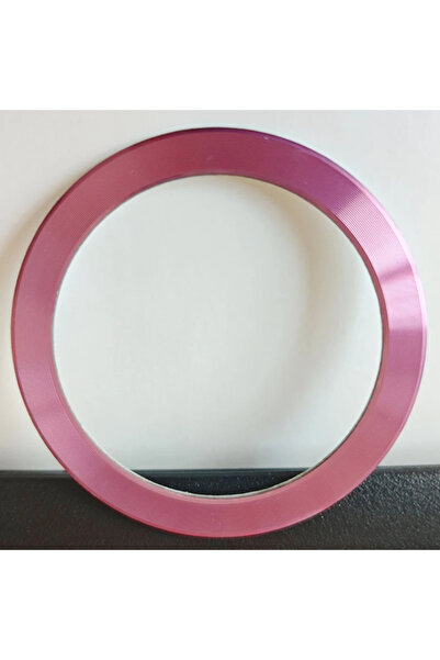 WSSHE حلقة معدنية مغناطيسية باللون الوردي لشاحن Magsafe اللاسلكي وملصق من الص...