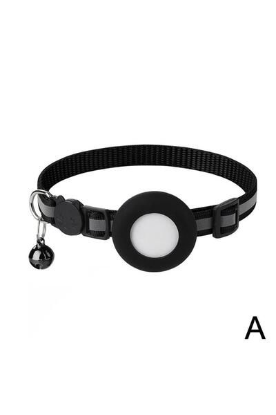 Choice طوق Airtag Case أسود للقطط مع حافظة واقية لجهاز تعقب المواقع الضائع وملحقات الكلاب