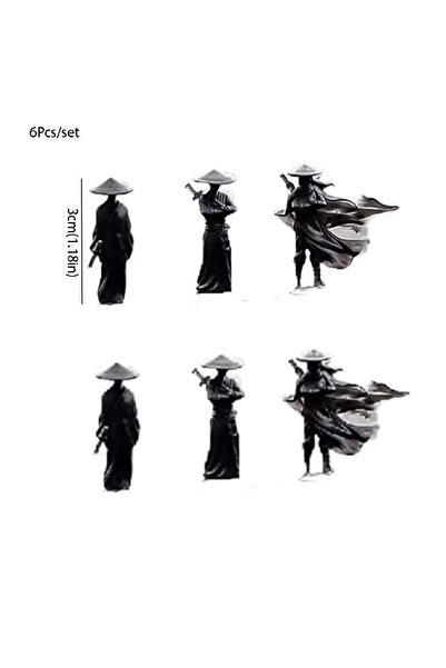 Choice 6 قطع/مجموعة من تماثيل السيوف الصينية الصغيرة الرائعة، تمثال سيارة قديم، زينة سيوف كرتونية