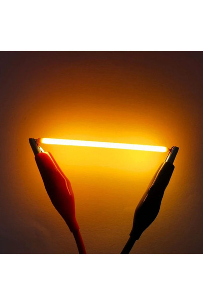 Choice 68 مم تيار مستمر 3 فولت 10 قطع 2200 كلفن دافئ 10 قطع متعدد الألوان COB LED خيوط 3 فولت لمبة إيديسون أجزاء المصباح المتوهج