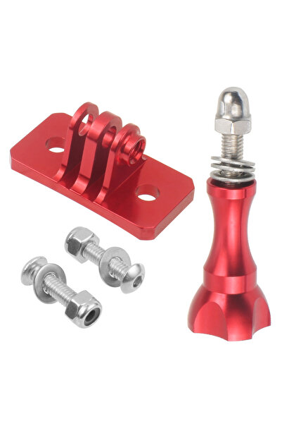 Choice Sky Diving Red with screw nut Helmet Fixed Mount Adapter for Gopro Her...