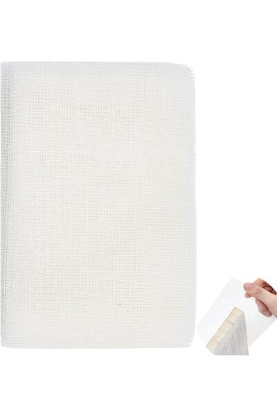 Choice AECH03-20127 غلاف كتاب مستطيل من قماش قطني شاش مقاس 5 م × 10 سم لتجليد...