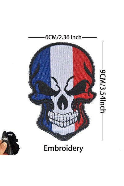 Choice15 HK110-15 France Flag Morale Emblem Applique Embroidered Patches,Infr...