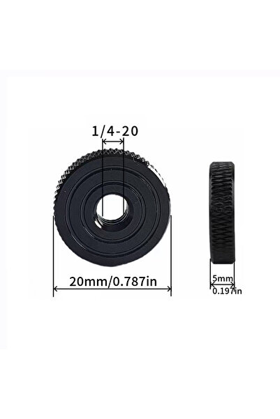 Choice 4 قطع 1 4 صامولة غير قابلة للانزلاق من سبائك الألومنيوم برغي كاميرا 1/...